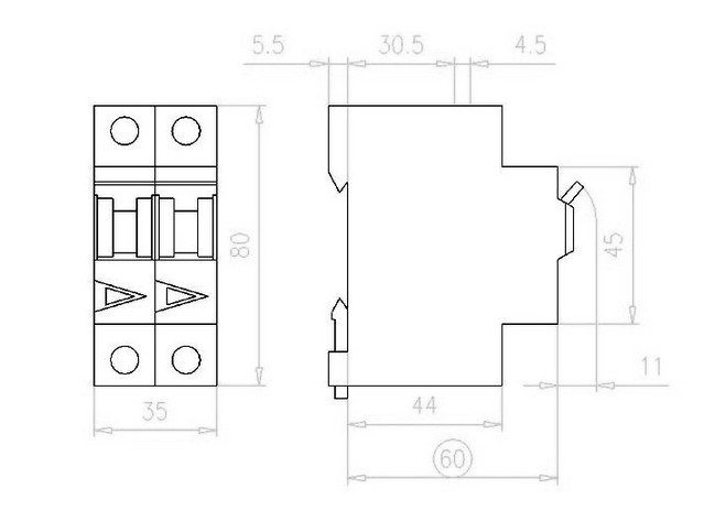 Jistič EATON PL7-6/2/C 6A PL7-C6/2 263356