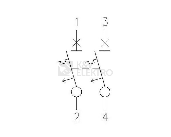Obrázek produktu Jistič EATON PL7-6/2/C 6A PL7-C6/2 263356 2