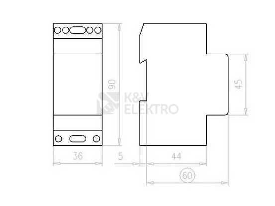 Obrázek produktu Zvonkový transformátor EATON TR-G3/8 230V/4/8/12VAC 8VA 272481 1