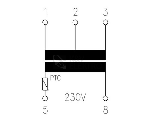 Obrázek produktu Zvonkový transformátor EATON TR-G3/8 230V/4/8/12VAC 8VA 272481 2