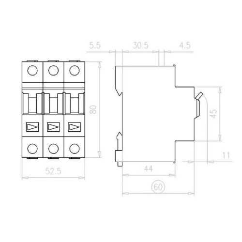 Instalační vypínač EATON IS-20/3 20A 276260