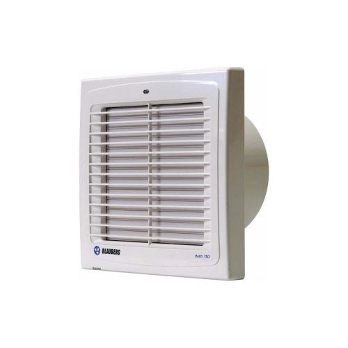 Axiální koupelnový ventilátor s automatickou žaluzií a časovým doběhem Blauberg AUTO 100 H se senzorem vlhkosti