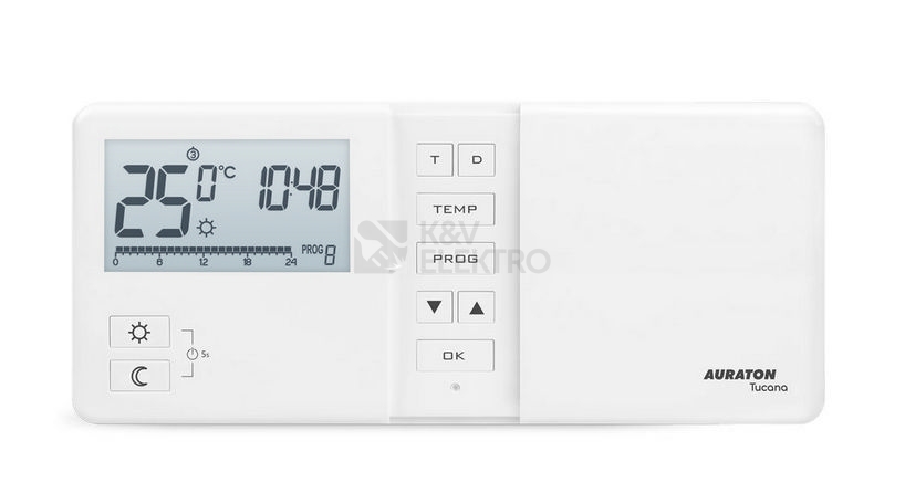 Obrázek produktu Termostat AURATON Tucana 2025 elektronický s týdenním programem 3