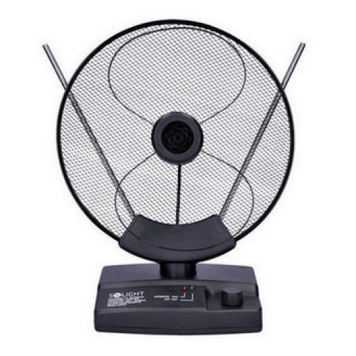 Pokojová anténa, průměr 23cm, max. zesíleni: 36dB