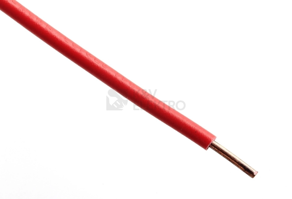 Obrázek produktu Vodič H05V-U 1 rudá (CY 1) (100m) 0