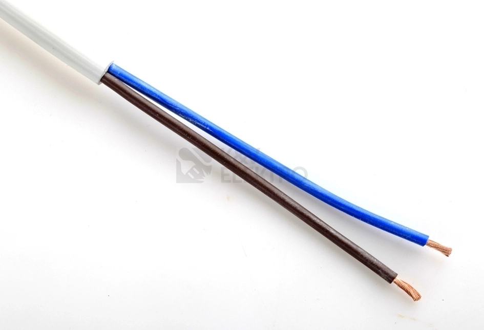 Obrázek produktu Kabel H05VV-F 2x2,5 bílá (CYSY 2Dx2,5) metráž 0
