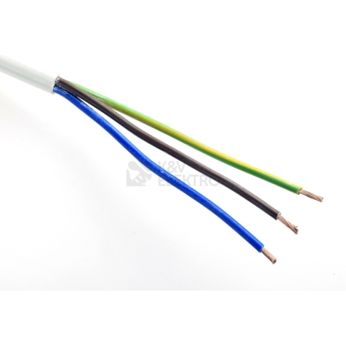 Kabel H05VV-F 3Gx0,75 bílá (CYSY 3Cx0,75)