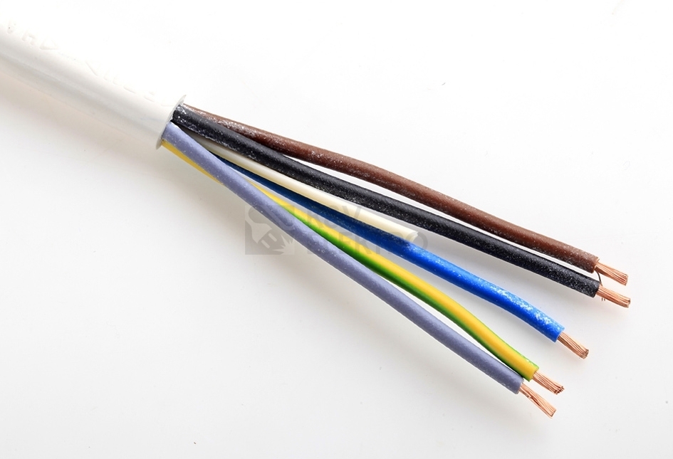 Obrázek produktu Kabel H05VV-F 5Gx0,75 bílá (CYSY 5Cx0,75) 0