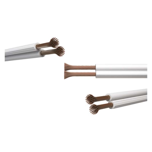 Kabel V03VH-H 2×0,50 dvojlinka bílá (CYH) metráž