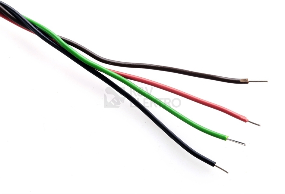 Obrázek produktu Kabel U 4X0,8 (zvonkový drát) rudá, zelená,černá, hnědá (300m) 0
