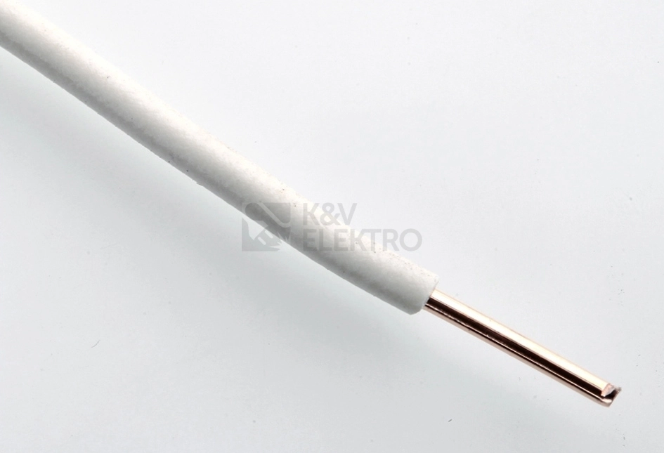 Obrázek produktu Vodič H05V-U 0,75 bílá (CY 0,75) (200m) 0