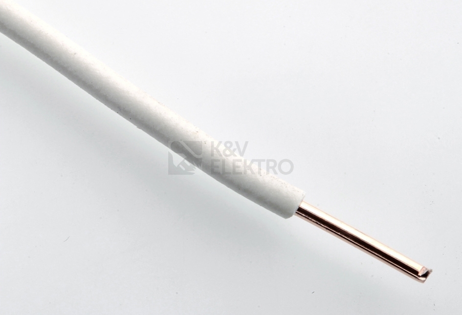 Obrázek produktu  Vodič H05V-U 0,5 bílá (CY 0,5) 0