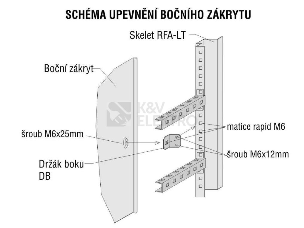 Obrázek produktu Držák bočního krytu sada 6ks DB RFA-LT 019331000000 1