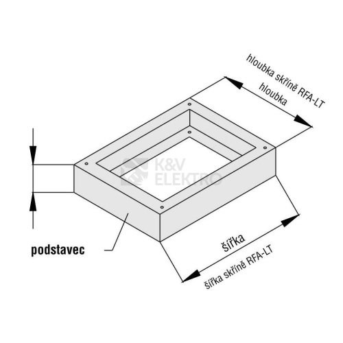 Podstavec skříně ŠxVxH=800x100x400mm RFA-LT-1084 012080100804