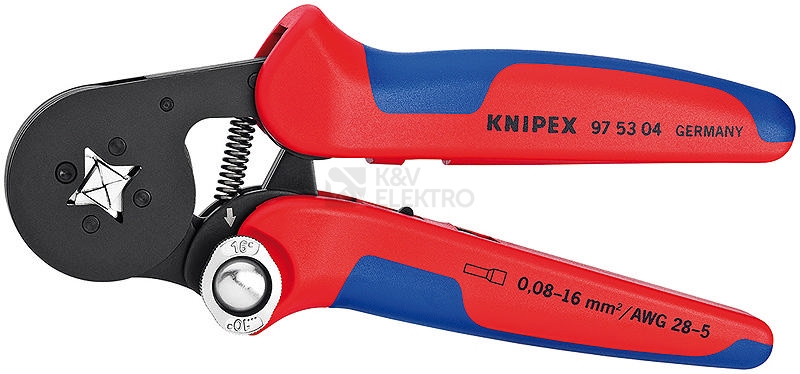 Obrázek produktu Lisovací/krimpovací kleště Knipex 97 53 04 na dutinky 0,08-16mm2 0