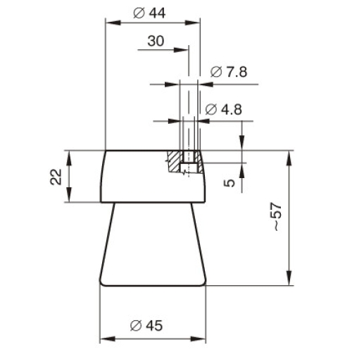 Objímka Desko 1334-607 E27 vestavná keramická