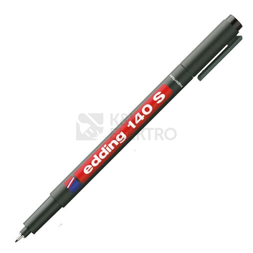  Popisovač EDDING 140 S černý kovový hrot 0,3mm