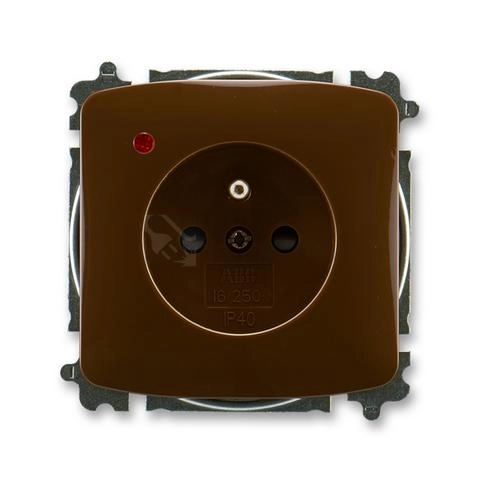 Obrázek produktu ABB Tango zásuvka hnědá 5599A-A02357 H s přepěťovou ochranou 0