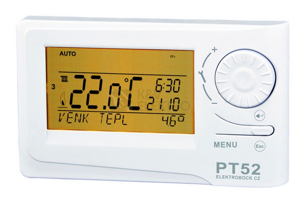 Obrázek produktu Pokojový termostat ELEKTROBOCK PT52 OpenTherm OT+ 0