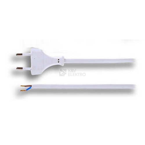 Flexo šňůra Solight PF11 2x0,75mm2 bílá plochá 5m