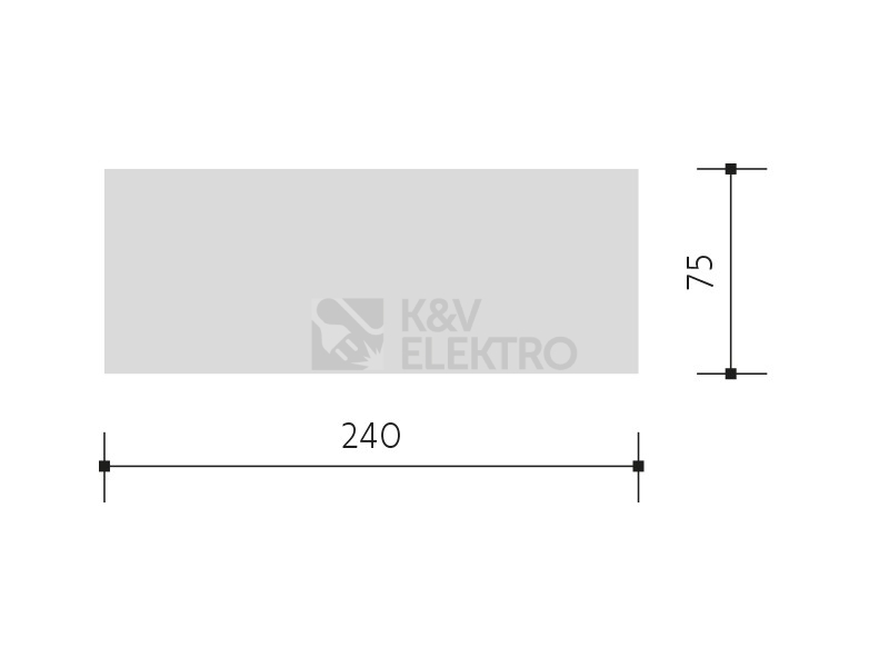 Obrázek produktu Piktogram šipka nahoru 240x75mm Panlux PIKT-N 1