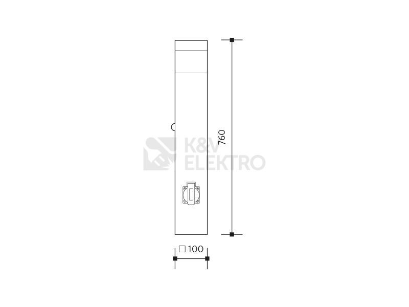 Obrázek produktu Svítidlo GARD 76 zahradní výška 76cm Panlux VOO-E14 5