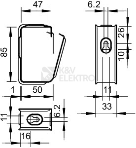 Obrázek produktu Držák svazkový OBO GRIP 2031 M 30 FS kovový 2207036 1