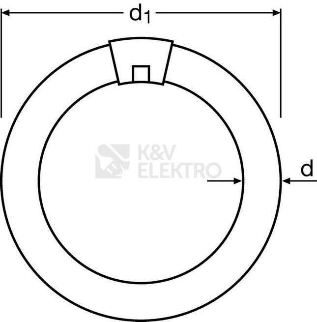 Obrázek produktu Kruhová zářivka OSRAM LUMILUX L 22W/840 C T9 G10q neutrální bílá 4000K průměr 216mm 2