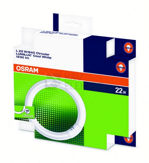 Obrázek produktu Kruhová zářivka OSRAM LUMILUX L 22W/840 C T9 G10q neutrální bílá 4000K průměr 216mm 1