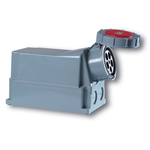 Zásuvka nástěnná PCE 145-6 125A/5P/400V IP67 Power Twist
