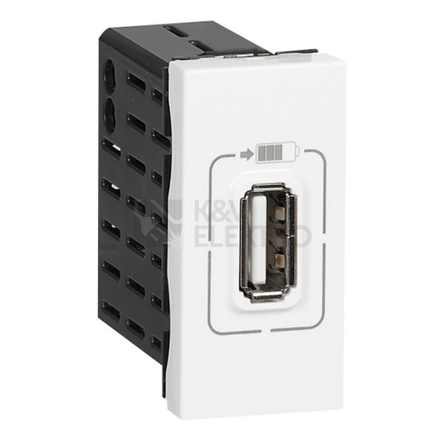 Legrand Mosaic nabíječka USB 750mA 1M bílá 77591