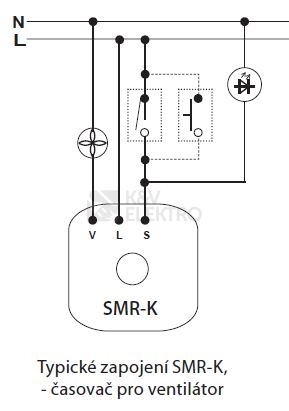 Obrázek produktu Časové relé Elko EP SMR-K triak 1