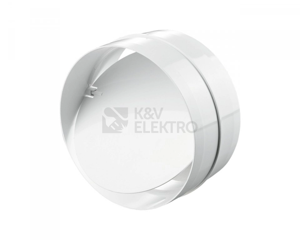 Obrázek produktu Spojka se zpětnou klapkou VENTS 2121P ke vzduchovodu průměr 125mm 1002121 0
