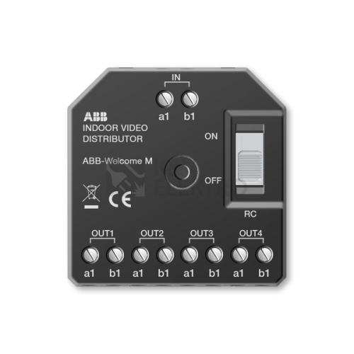 Rozdělovač videosignálu ABB Welcome Midi M2304 (8300-0-8107) 2TMA210160B0001