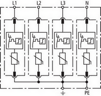 Svodič přepětí DEHNguard 952400 DG M TNS 275