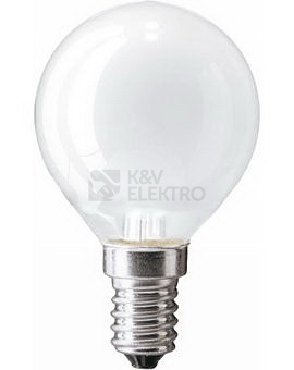 Obrázek produktu Žárovka průmyslová matná VEZALUX 25W E14 P45 kapka 0