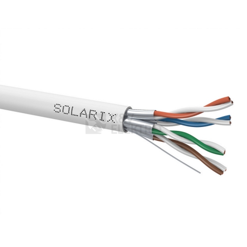  STP kabel Solarix SXKD-6A-STP-LSOH šedý stíněné páry metráž