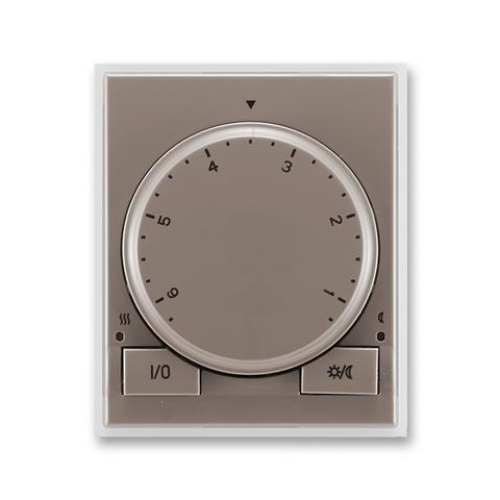 Levně ABB Time, Time Arbo termostat otočný 3292E-A10101 26 lungo/mléčná bílá