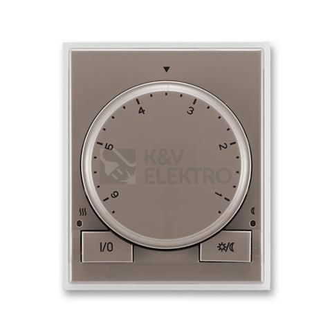 Obrázek produktu ABB Time, Time Arbo termostat otočný 3292E-A10101 26 lungo/mléčná bílá 0