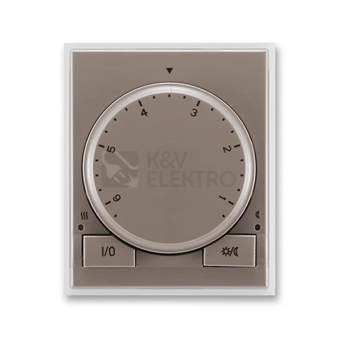 Obrázek produktu ABB Time, Time Arbo termostat otočný 3292E-A10101 26 lungo/mléčná bílá 0