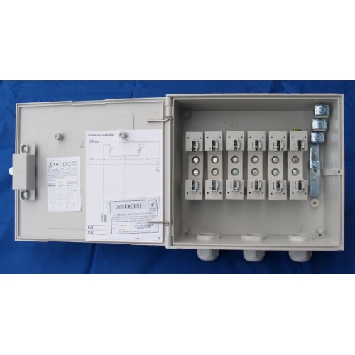 Přípojková pojistková skříň na sloup DCK SP200/NSP1P ČEZ