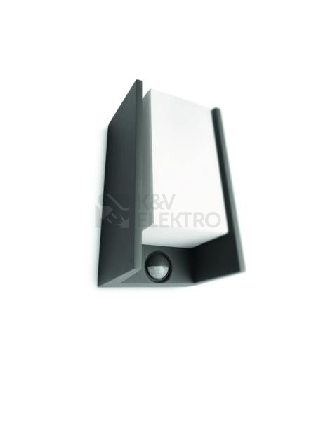 Obrázek produktu Venkovní nástěnné svítidlo Philips Bridge 16352/93/16 1xE27/15W 810lm 2700K teplá bílá, s pohybovým čidlem 0