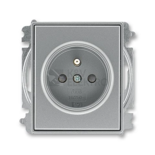 ABB Time, Time Arbo zásuvka ocelová 5519E-A02357 36