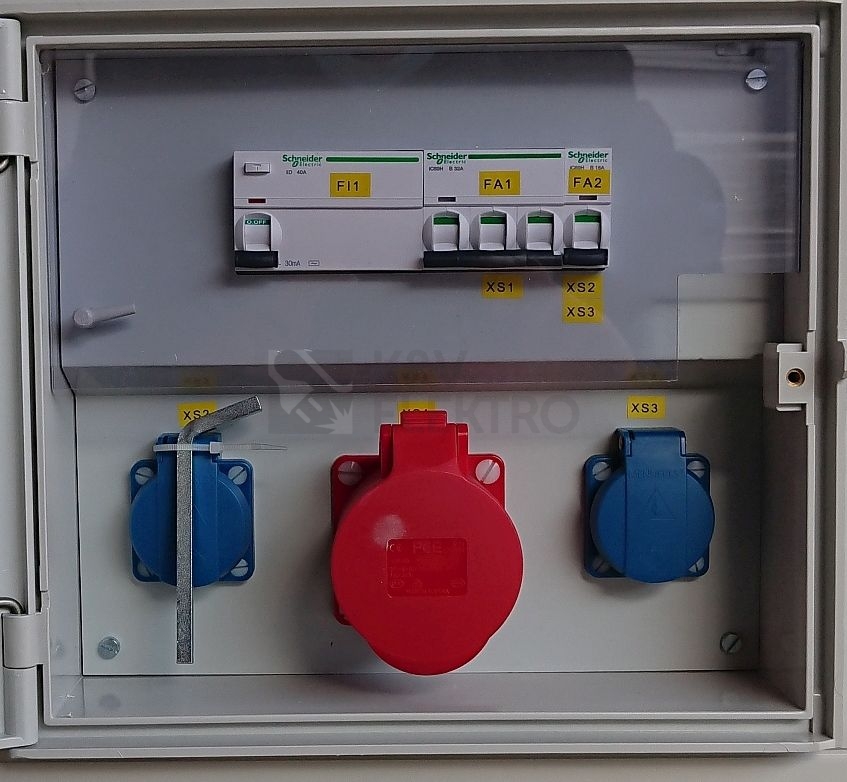 Obrázek produktu Elektroměrový rozvaděč pilíř DCK HELGA 2H-N-C ER212+ZS16/16 pro ČEZ, EGD (E.ON) se zásuvkami 3