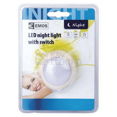 Obrázek produktu  Noční světlo do zásuvky Emos P3302 230V 7081NL 1