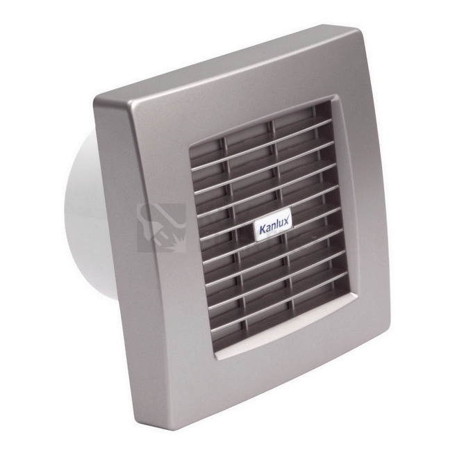 Obrázek produktu Axiální koupelnový ventilátor Kanlux TWISTER AOL 100T SF 70974 stříbrná s automatickou žaluzií a časovým doběhem 0