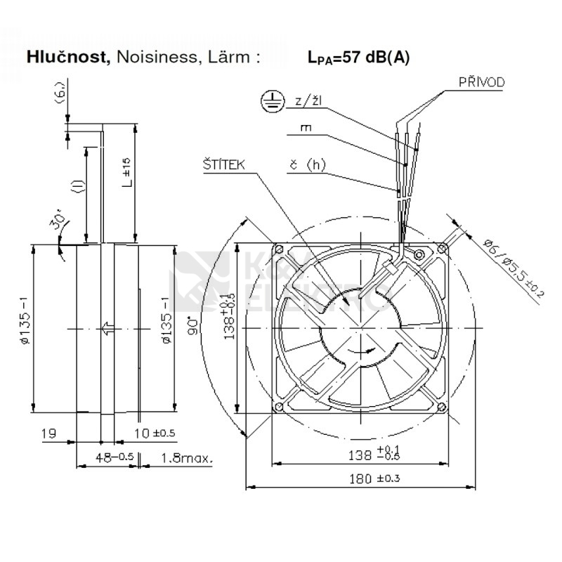 Obrázek produktu  Ventilátor Atas Mezaxial 3140 21W 230V 3