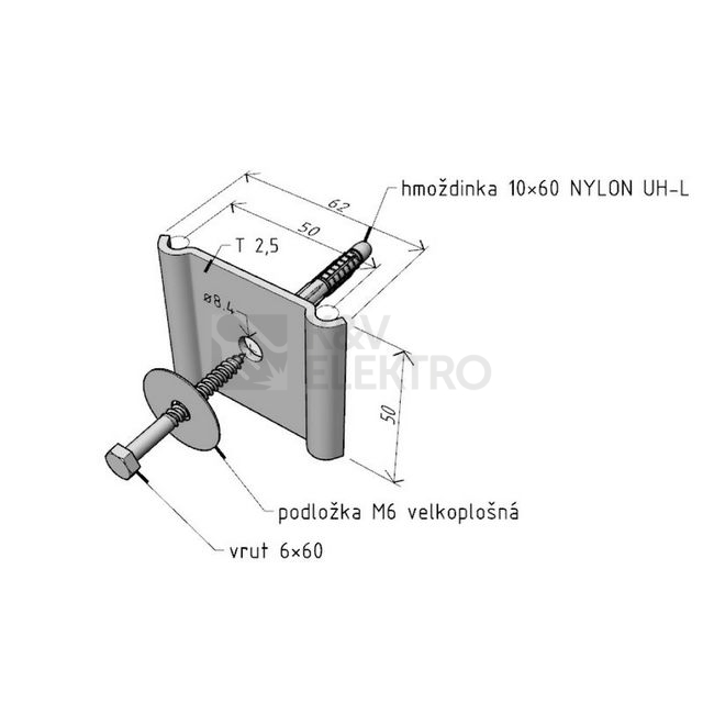 Obrázek produktu Stoupačkový držák Arkys Merkur 2 DZM 7 GZ ARK-214070 1