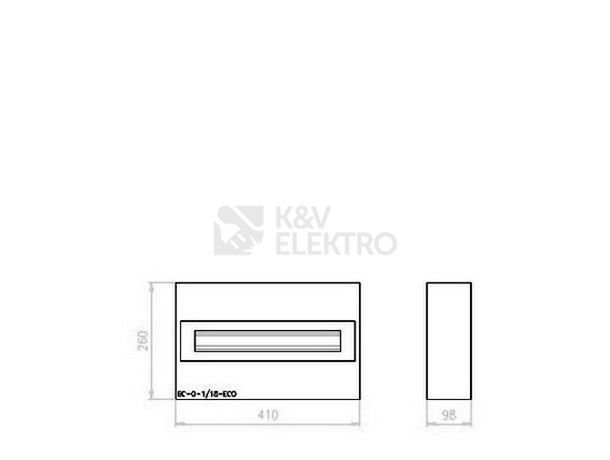 Obrázek produktu Rozvodnice EATON BC-O-1/18-TW-ECO na omítku bílé dveře 18M 281692 1