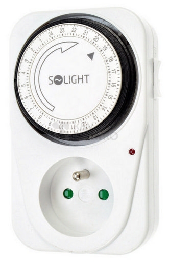 Obrázek produktu Spínací zásuvka/spínací hodiny Solight DT01 0